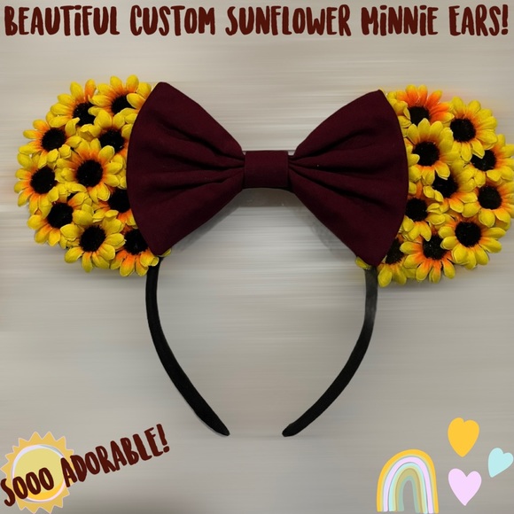 🌻SALE! Beautiful Sunflower Minnie Mouse Ears!